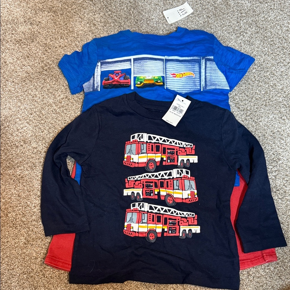 Baby Gap Fire Truck and Car Three Piece Set